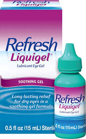 Refresh Liquigel Lubricant Eye Gel, Drops For Dry Eyes, 15mL Sterile