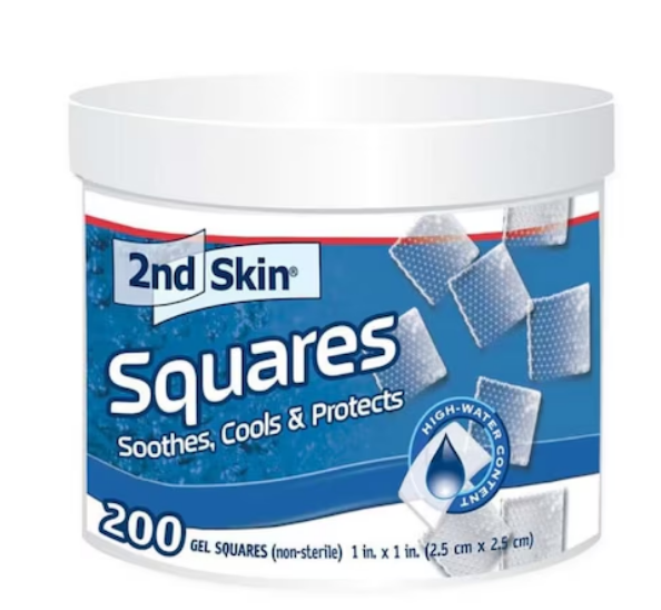 2nd Skin Blister Prevention Bandage Hydrogel 1x1" Blue Non-Sterile 200/jr