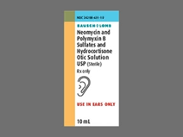 Neomycin-Polymyxin B-Hydrocortisone 1% Otic Drops 10 mL