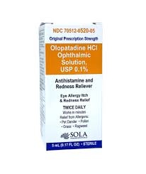Olopatadine 0.1% Ophthalmic Sol. 5mL
