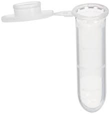 Microcentrifuge Tube, 2 mL, PP, Graduated, Round Bottom, w/Attached Cap, 50/bag