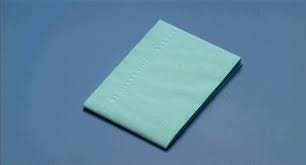 18x26" Sterile Blue/White Towel Drape 3" Fenestrated