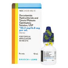 DORZOLAMIDE-TIMOLOL 22.3-6.8MG 10 ML