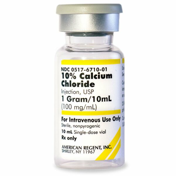 CALCIUM CHLORIDE 10% SDV 10X10 ML