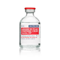 Lidocaine w/ Epinephrine 2% 50ml MDV, 25/box
